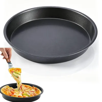 Pizzaform aus Kohlenstoffstahl, 23 cm, antihaftbeschichtet, 4 cm hoch