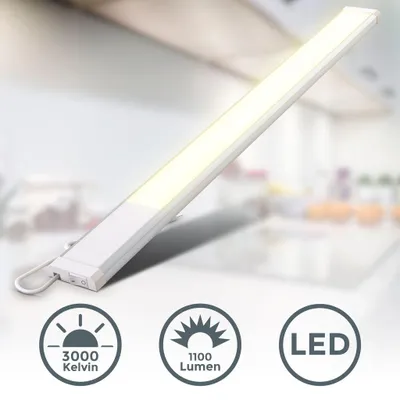 Produktbild von LED Unterbauleuchte, weiß-silber