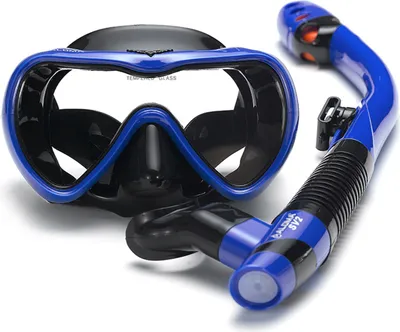 Produktbild von Auslaufsicheres Schnorchel-Set Antibeschlag-Schwimmschnorchelbrille Brille mit leichtem Atemtrockenschnorchelrohr zum Schnorcheln Schwimmen Tauchen