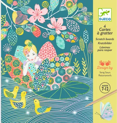 Obrázek produktu pro Kreativní škrábací hra Pastelové jezero, Djeco