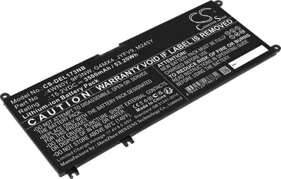 Produktbild von TECHTEK Laptop Akkus Kompatibel mit [DELL] inspiron 13 7353, Inspiron 13 7577, Inspiron 13 7778, Inspiron 13 7779 Ersetzt 4WN0Y, für 9P3NW, für G4M