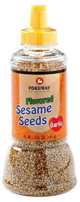 Produktbild von Foreway Sesamzaad mit Knoblauch, 100 g – aromatische Sesamsamen für Salate & mehr