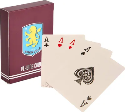 Obrázok produktu pre Aston Villa FC - Hracie karty TA14086 (jedna veľkosť) (červená/žltá/nebesky modrá)
