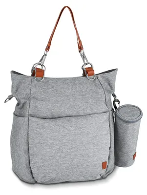 Produktbild von TOPMOVE Baby Wickeltasche inkl Zubehör Babytasche Windeltasche Aufbewahrung grau