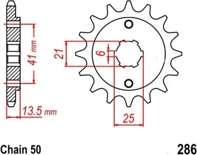 Zdjęcie produktu dla Zębatka 15T skok 530 do HONDA CBR400 VF400 VF500 F C Magna przednia zębatka
