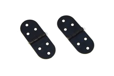 Produktbild von Scharniere Alt Beschläge im restaurierungsshop Symmetrisch Shabby Schwarz, 4 Stück