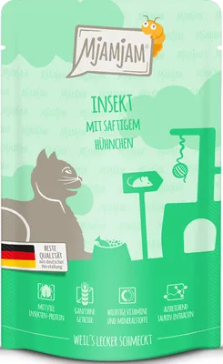 Image de Mjamjam Quetschie Insecte avec poulet juteux 125gx12