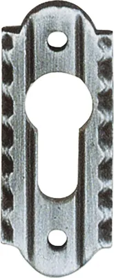 Produktbild von SCHÖSSWENDER Zylinderrosette PZ, oval, 28 x 70 mm, schwarz passiviert