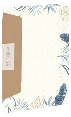 Obrázok produktu pre Kancelársky papier RÖSSLER Modrý kraftový papier 5 listov/5 obálok DIN A4
