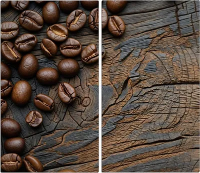 Produktbild von Spritzschutz Herdabdeckplatte Schneidebrett aus Glas Kaffeebohnenholz 2-Teilig (60x52cm)