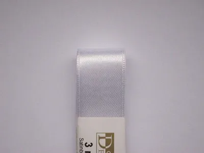Produktbild von STOFF- BAND Doppelsatin farbig GOLDINA 3 mm/3m weiß WEISS