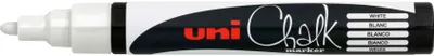 Imagen del producto de uni-ball, rotulador de tiza, modelo PWE-5M, color blanco, punta redonda