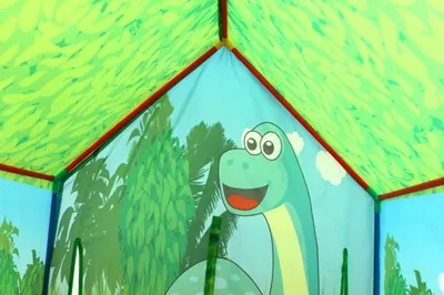 Image de Tente maison enfant, piscine sèche, Dino Iplay