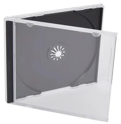 Zdjęcie produktu dla Etui na CD/DVD 10,4 mm - Opakowanie 100 - Czarna szuflada - Zdejmowana szuflada