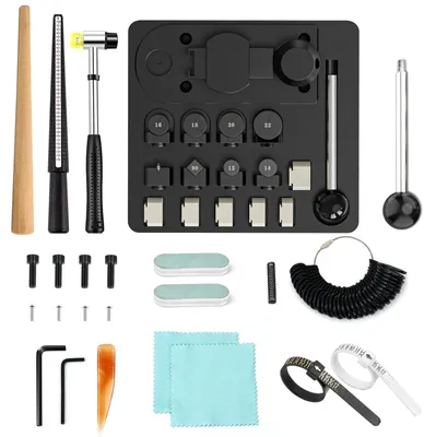 Ringbiegewerkzeug-Set 30-tlg. für 12-22 mm, Schmuckherstellung