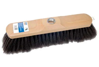 Produktbild von Profi Zimmerbesen reines Roßhaar naturfarbig lackiert 28 cm