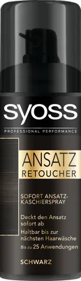 Obrázek produktu pro Syoss Ansatz Retoucher instantní korektor ve spreji v černé barvě 120 ml