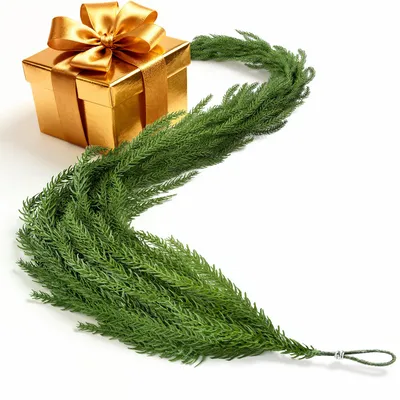 Produktbild von ISOISL Weihnachtsgirlande 1,8 m, naturgetreu, für innen und außen
