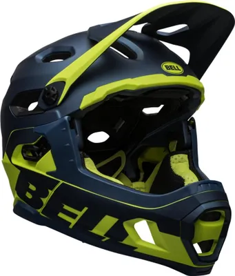 Produktbild von Bell SUPER DH Spherical Fahrradhelm matte/gloss blue/hi-viz M Dunkelblau