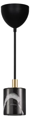 Produktbild von Nordlux Marmor Pendelleuchte SIV schwarz, Kabel schwarz 300 cm, 230V E27 (ohne Leuchtmittel); 45883003