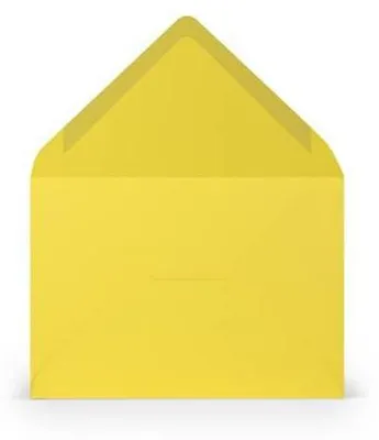 Produktbild von C6-Briefumschläge, 162 x 114 mm, 80 g/m², nassklebend, goldgelb, 5 Stück