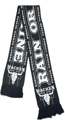 Produktbild von Wacken Open Air Schal Herren Soccer Scarf schwarz/weiß Standard