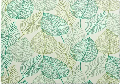 Produktbild von Blätter Mit Mustern – Bodenschutzmatte – Rutschfest – Schutzmatte für Büro – Vinylmatte – Stuhlunterlage – 100 x 100 cm
