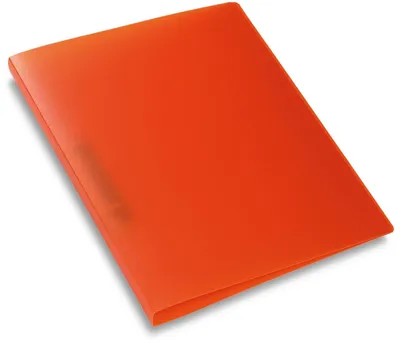 Produktbild von Ringbuch A4 2 Ringe 25mm transluzent orange Packung mit 3 Stück