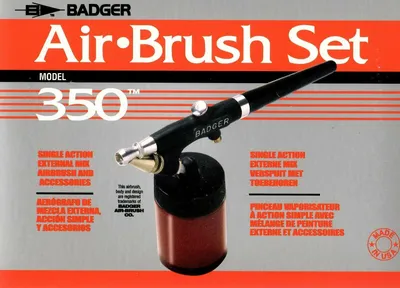 Produktbild von Badger Airbrushpistole 350-1H Spray Gun im Karton Airbrush Pistole Airbrush-City