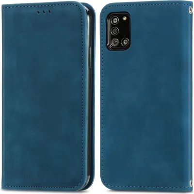 Image de Coque König Design compatible avec le Samsung Galaxy A32 5G, en simili cuir, pour téléphone portable - Étui de téléphone, couleur bleue