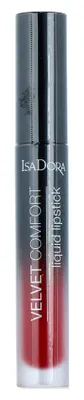 Image de IsaDora Rouge à lèvres liquide Velvet Comfort 66 Ravish Red (4 ml)
