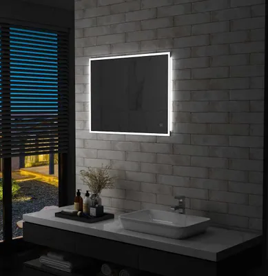 Produktbild von vidaXL LED-Badspiegel mit Berührungssensor 80x60 cm