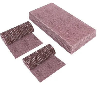 Obrázok produktu pre 25 kusov brúsnych podložiek s lepiacim povrchom, rozmer 115 x 230 mm, zrniteľnosť 80, bezprašné