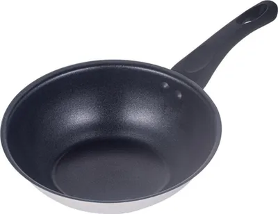 Produktbild von Michelino Tobias Wokpfanne aus hochwertigem Edelstahl - 28 cm