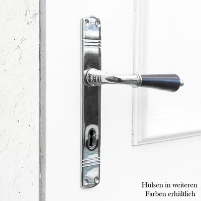 Produktbild von Drückergarnitur für Zimmertüren - Porzellangriff | BB72 | Nickel glanz