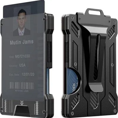 Produktbild von Famanu ID-Kartenhalter mit RFID-Schutz - Matt Schwarz, Minimalistisch