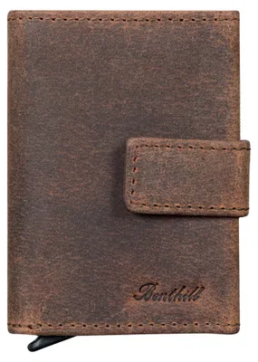 Produktbild von Benthill Geldbörse Herren Leder - Echtleder Smart Wallet RFID-Schutz - Slim Portemonnaie für Herren