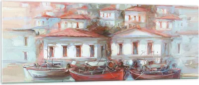 Produktbild von Bilder auf glas - Einteilig - Bild Segelboot Hafen - 140x50cm - Glasbilder - Wandbilder - Bilder - zum Aufhängen bereit - Wanddekoration aus Glas - Glas Bilder - Wandbild auf Glas - GAB140x50-4937