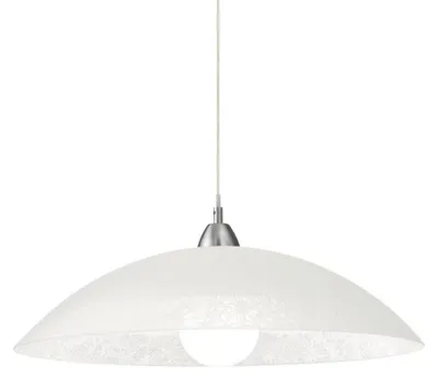 Immagine prodotto di Sospensione Moderna Lana Vetro Bianco 1 Luce E27