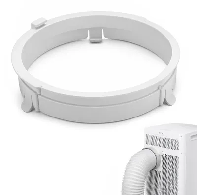 Productafbeelding van Aansluitstuk voor luchtkanalen voor airconditioners - Afvoerslangaansluiting voor mobiele airconditioners - Grijs