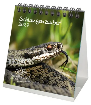 Produktbild von Schlangenzauber Tischkalender 10x10cm für 2027 - Seelenzauber