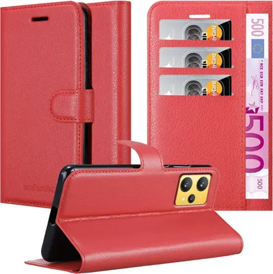 Obrázek produktu pro Cadorabo Case for Realme 9 4G / 9 PRO+ Protective Case in Red Pouzdro na mobilní telefon s magnetickým zavíráním