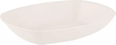Produktbild von 1x Ovale Servierschale flache Bauweise spülmaschinengeeignet Cremeweiß