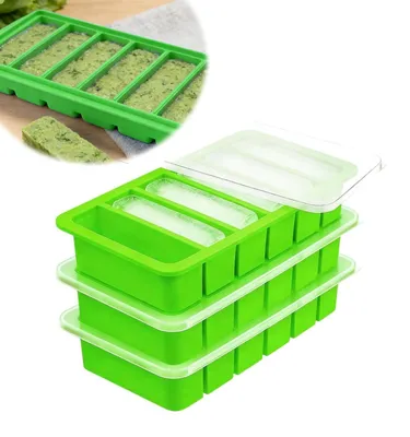 Productafbeelding van Set van 3 Silicone Vriescontainers voor Soep