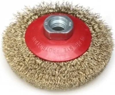 Produktbild von Drahtbürste, messingbeschichtet 100mm, M14 Gewinde