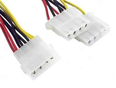Produktbild von Gembird Interner Stromkabel-Splitter, Molex (4-pin), Männlich, Weiblich, 10 g, 90 mm, 125 mm