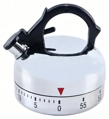 Mechanischer Küchentimer, wasserkocherförmig, 0-60 Min., Countdown