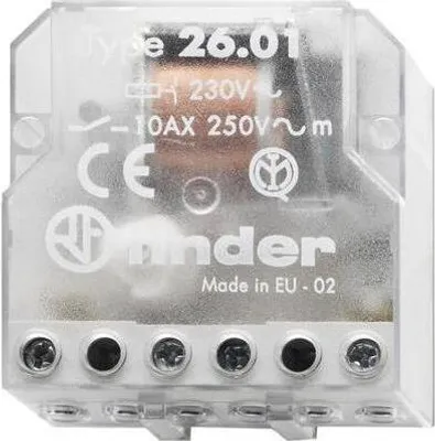 Immagine prodotto di Finder Schrittschalter 1 Schliesser (NO) 12 VAC 10 A 250 VAC (26.01.8.012.0000)