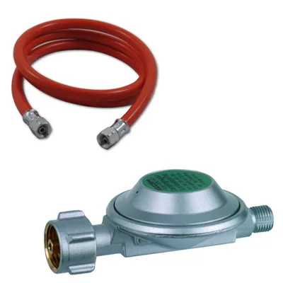 Produktbild von Druckregler 50mbar GOK Druckminderer 1 Kg/Stunde Regler + Anschlussschlauch 1...