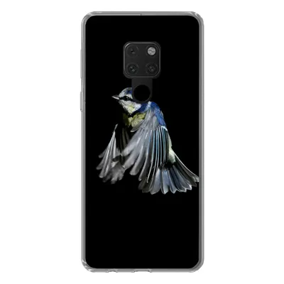 Produktbild von MuchoWow® Handyhülle Schutzhülle Hülle für Huawei P40 Lite Vögel - Federn - Schwarz Silikon Softcase Handy Hülle - Handy